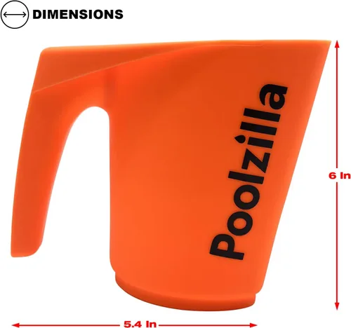Vista 2 de Poolzilla 1 paquete DE cuchara química, 5 5/8" puede contener (1 litro/2 libras) de sustancia