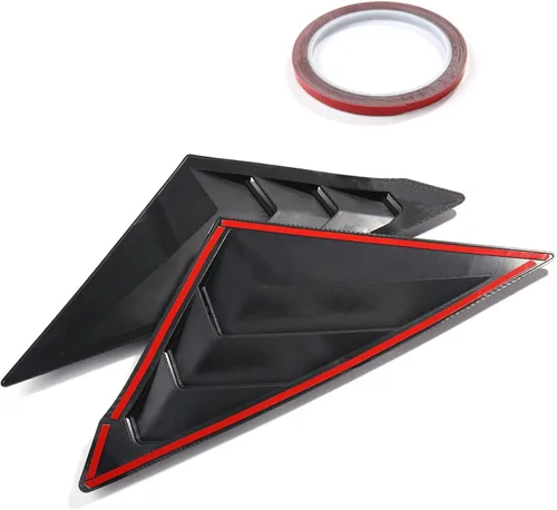 Vista 2 de Persianas para ventana lateral trasera de 11ª generación, estilo Civic, Racing para Honda Civic Sedan 2022, 2023, 2024, 2025, 2026 (fibra de carbono)