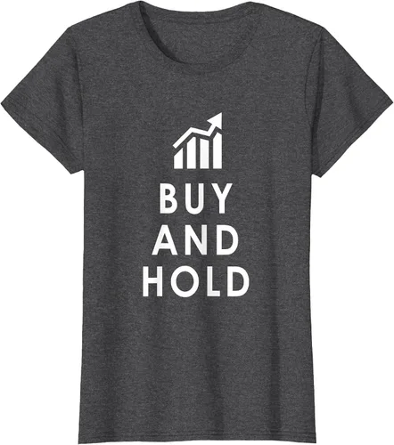 Vista 52 de Stocks Investing Buy and Hold Investor T-Shirt Asphalt Grey