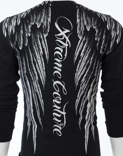 Vista 8 de Xtreme Couture by Affliction - Camisa de manga larga para hombre, Negro