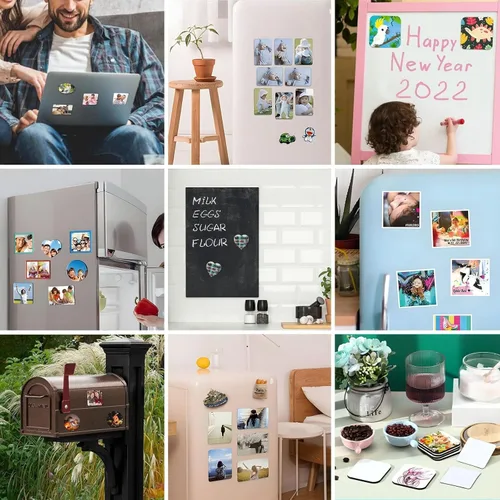 Vista 6 de Retro Cool Camera Collection Print Soft Magnetic Fridge Magnets Decor for Home, Office and Present Giving