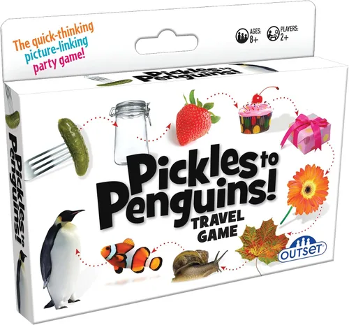 Vista 2 de Pickles to Penguins! Edición de viaje - El juego de fiesta de enlace de imágenes de pensamiento rápido - para 2 o más jugadores a partir de 8 años