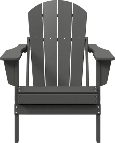 Vista 31 de WestinTrends Malibu Outdoor Patio HDPE Silla plegable de polietileno Negro