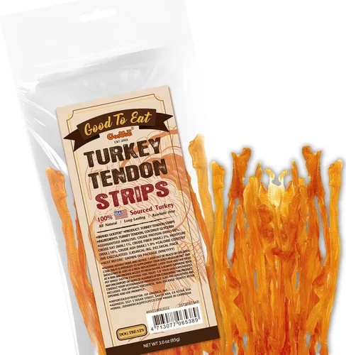 Vista 18 de Gootoe - Tendones de pavo para perros, masticables naturales, pretzel