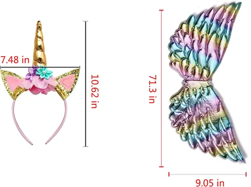 Vista 7 de PinkBeautiM Vestido tutú de unicornio para niñas disfraz de unicornio de lentejuelas para niña con diadema vestidos de fiesta de cumpleaños de 3 a