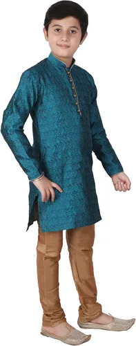 Vista 4 de Pro-Ethic Style Developer Juego de Kurta de seda para niños Ropa tradicional india 1 a 16 años Paquete de 1 (S-106)