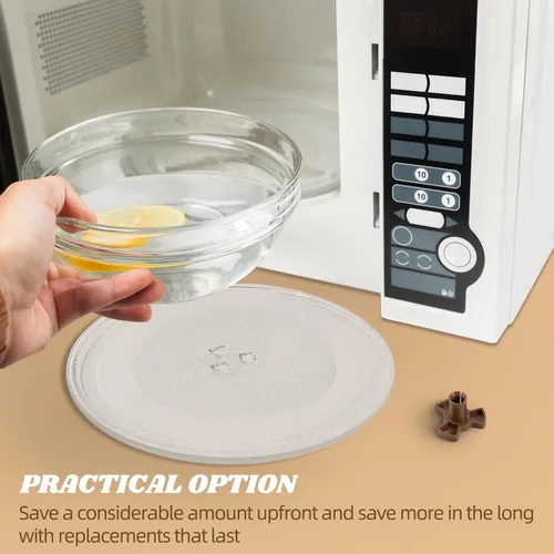 Vista 6 de Reemplazo de platos giratorios de microondas de 10 pulgadas, placa de vidrio para microondas compatible con Whirlpool, la pieza de repuesto exacta