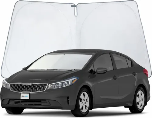 Vista 44 de Clim Art - Parasol para parabrisas de Nissan Pathfinder 2022-2024, plegable, personalizado, protector solar para vehículo, cubierta para parabrisas