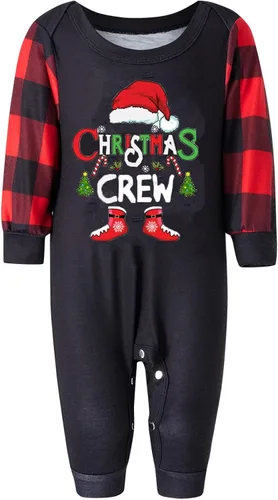 Vista 7 de LWXQWDS Pijamas de Navidad para la familia, conjuntos de pijamas de Navidad a juego para adultos, niños, bebés, perros, vacaciones, juego de ropa