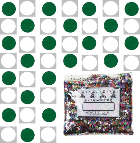 Vista 63 de Confetti Circle 1/4" Negro, Azul Marino Combo - 2 bolsas de media onza (1 oz) (8550/9971)
