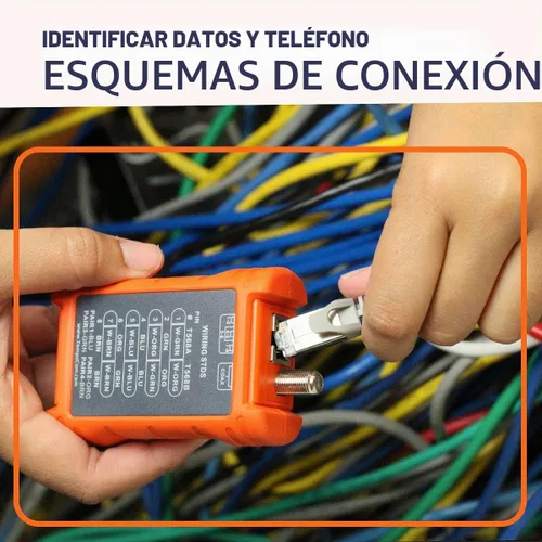 Vista 5 de TEMPO Communications PA1594 Probador de cable de red Probador de continuidad de cables LAN y AV Cables coaxiales RJ45, UTP, STP de 8 vías