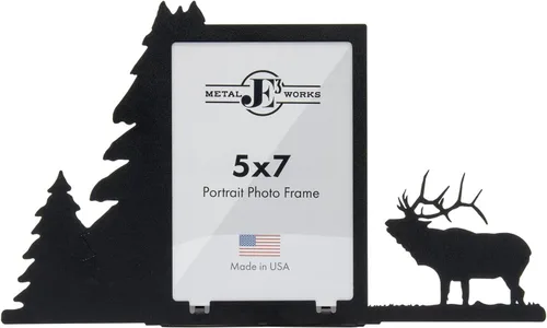 Vista 19 de Innovative Fabricators, Inc. Marco de fotos Wildlife, fabricado en Estados Unidos, osos y pinos, paisaje de 3.5 x 5 pulgadas
