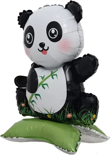 Vista 4 de Selfstand Globos de Papel de Aluminio 3D de Animales Zorro Koala León Elefante Panda Vaca Conejo Dinosaurio Triceratops, Estegosaurio, Pelota