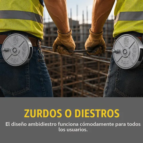 Vista 6 de WOLF - Rueda de aluminio de 6.25 pulgadas, ligera, ambidiestra, trabillas para cinturón y perilla incorporadas