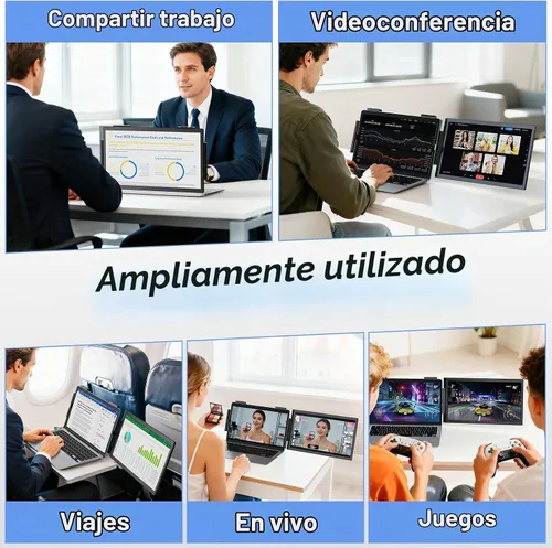 Vista 9 de Extensor de pantalla para portátil de 15,6 pulgadas, extensor de monitor