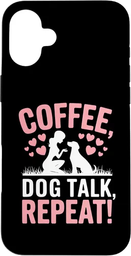 Vista 23 de Coffee Dog Talk Repeat Dog Mom Puppy Love Case for iPhone 17