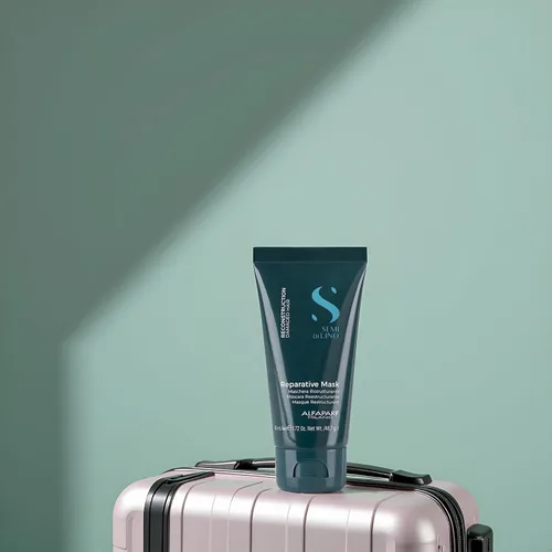 Vista 7 de Alfaparf Milano Semi Di Lino Reconstrucción Reparative Travel Size Mascarilla para cabello dañado, 1.72 oz.