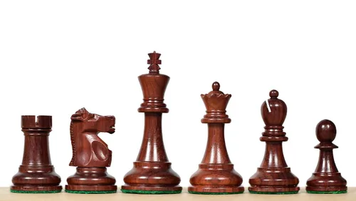 Vista 2 de 1972 Reproduced Fischer-Spassky Staunton Pattern Chess Pieces V2.0 – 3.75" King in Bud Rosewood & Boxwood