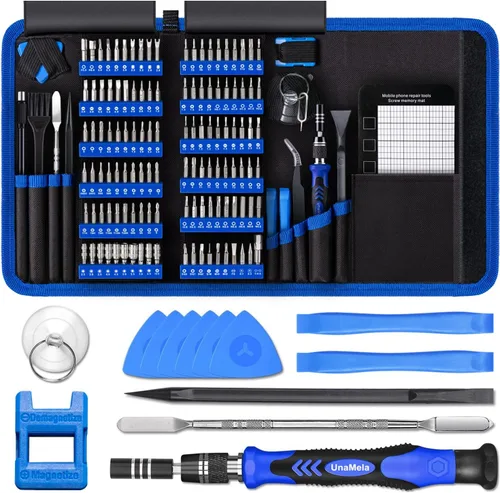 Vista 8 de Kit de herramientas de construcción de PC 140-IN-1: Kit de herramientas para computadora para reparación y montaje, juego de destornilladores