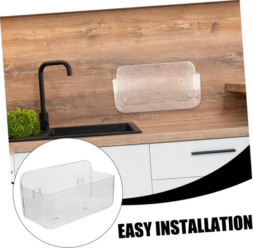 Vista 9 de SMASOLO Organizador de inodoro montado en la pared para baño, cocina, artículos diversos con diseño fácil de instalar, estante multifuncional
