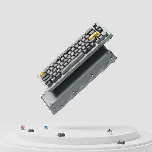 Vista 7 de Keychron Q2 - Versión de perilla de teclado mecánico con cable 65 de diseño QMKVIA macro programable con interruptor Gateron G Pro marrón