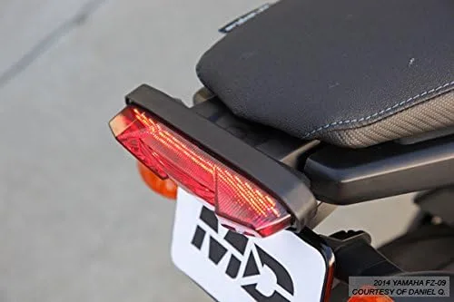 Vista 7 de Luces traseras LED secuenciales integradas Lente de humo para Yamaha FZ-09 15-17 FJ-09 19-20 Tracer 900 2014-2016