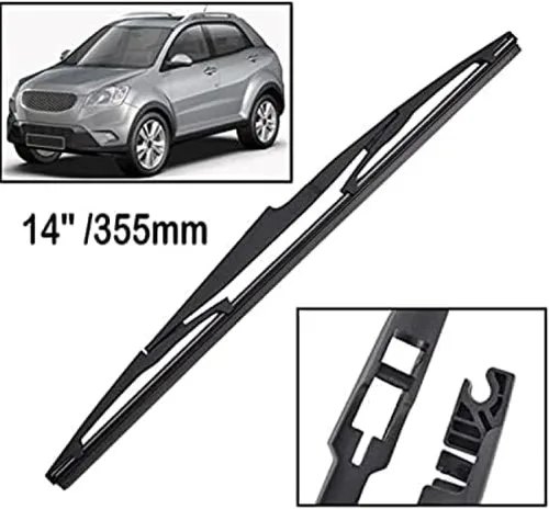 Vista 3 de Limpiaparabrisas para ventana trasera de coche, para Ssangyong Korando C 2011-2019, limpiaparabrisas trasero de coche