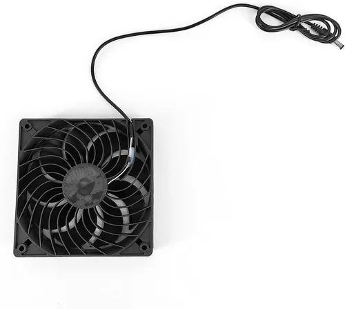 Vista 3 de Solar Exhaust Fan Kit with 16W Solar Panel 2 High Speed Brushless DC Fan Solar Powered Vent Fan for Greenhouse Chicken Coop Attic Barn Shed Solar