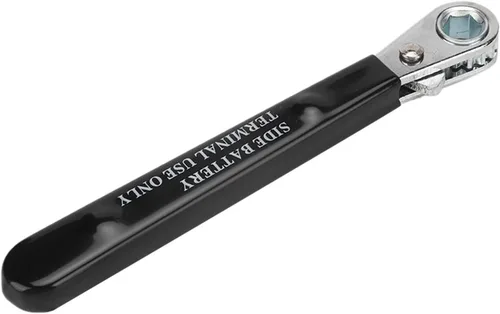 Vista 6 de Llave de batería de terminal lateral de 5/16 pulgadas, herramienta de trinquete de 6 puntos con mango aislado para reparación de automóviles, se