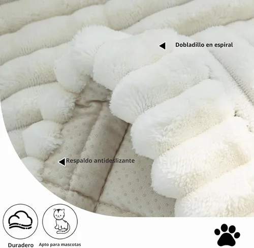 Vista 3 de Funda para sofá, fundas de sofá para perros, lavables, antideslizantes, a rayas, para sofá seccional, protector de muebles para forma de L