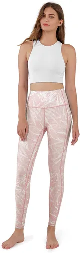 Vista 4 de ODODOS High Waist Yoga Pants for Women with Pockets, Tummy Control Running Sports Workout Yoga Leggings