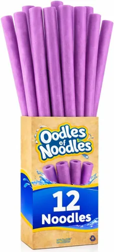 Vista 14 de Oodles of Noodles Fideos de espuma de arcoíris de lujo para piscina - Paquete de 12 - Aproximadamente 122 cm x 6.4 cm Tubos de espuma multiusos