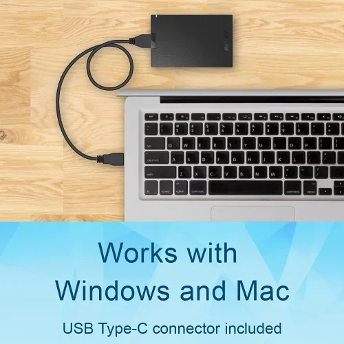 Vista 4 de BUFFALO SSD externo de 500GB - Compatible con PS4 / PS5 / Windows/Mac - USB-C - USB-A - USB 3.2 - Unidad de estado sólido externa - SSD-PG500U3B