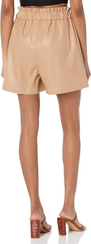 Vista 2 de The Drop Pantalón corto de meter para mujer Rose Loose-Fit Paperbag
