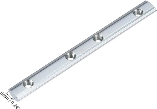 Vista 3 de uxcell Conector de línea recta, soporte de junta de 3.9 pulgadas con tornillos para perfil de extrusión de aluminio serie 2020 con ranura en T