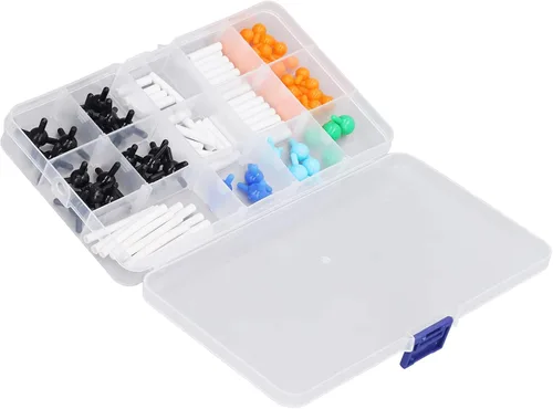 Vista 5 de Kit de modelo molecular de química, color vibrante fácil de desmontar Modelo de estructura molecular PP educativo interesante para la clase