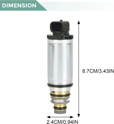 Vista 2 de Electroválvula de control del compresor de CA compatible con Nissan Altima 2013-2016 para Valeo DCS17EC VCS14EC