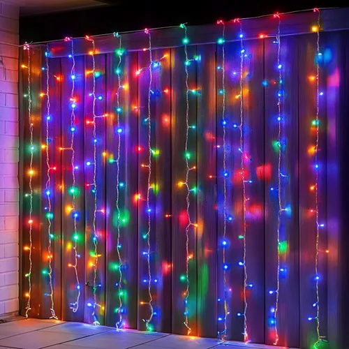 Vista 9 de Dazzle Bright 300 luces LED para cortina, luces de hadas del Día de San Valentín para dormitorio con 8 modos de iluminación, luces de ventana