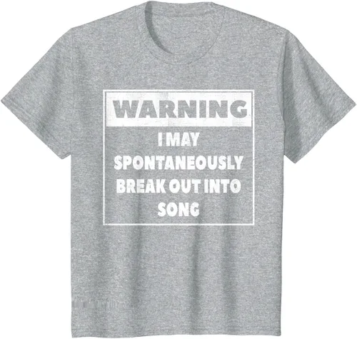 Vista 44 de Advertencia I may Spontaneously romper en canción camiseta