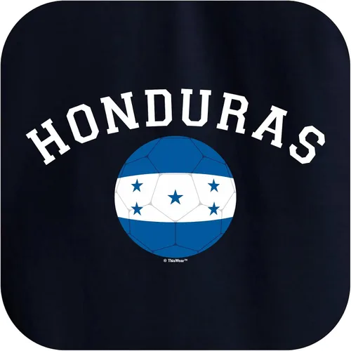 Vista 2 de ThisWear Sudadera con capucha de manga larga con bolsillo frontal y orgullo de fútbol de Honduras