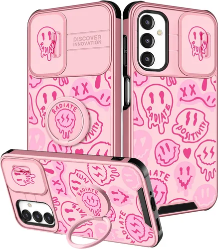 Vista 35 de Funda 2 en 1 para Samsung Galaxy S23 Ultra Flamingo para mujeres y niñas, diseño femenino de flamencos con cubierta deslizante para cámara y soporte
