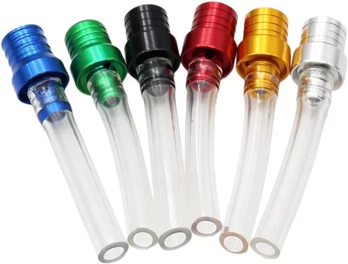 Vista 7 de PRO BAT Paquete de 10 Tapas de combustible CNC para motocicleta, respiradero de doble vía, tubo de ventilación, tapa de combustible, tubo