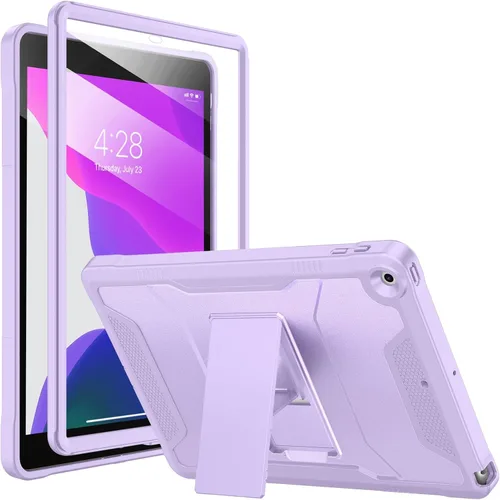 Vista 17 de Soke Funda para iPad de 9ª/8ª/7ª generación de 10.2 pulgadas (versión 2021/2020/2019), con protector de pantalla integrado y soporte, funda
