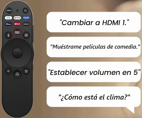Vista 4 de Control remoto por voz XRT270 para televisores Vizio 4K/FHD/Quantum/Quantum Pro/P-Series