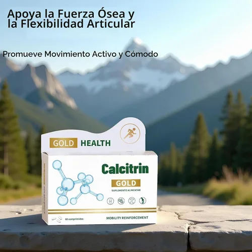 Vista 4 de Suplemento dietético Calcitrin Gold, refuerzo de movilidad, 60 tabletas, 1 paquete