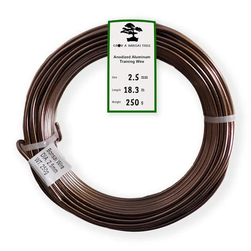 Vista 15 de Alambre de aluminio anodizado de 1.0mm para entrenamiento de bonsái de 250g, rollo grande (114 metros) - Elija su tamaño y color (1.0mm, Negro)