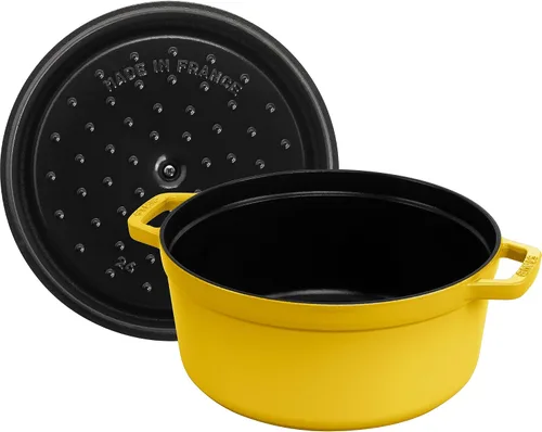 Vista 5 de Staub - Horno holandés redondo de hierro fundido, fabricado en Francia, 5.5
