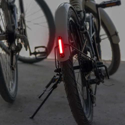 Vista 3 de Bike Rear Light and Front Warning Lamp USB Rechargeable LED Taillight Set, Lightweight Waterproof Cycling Safety Lights for Night Riding and