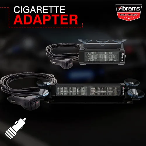 Vista 8 de Abrams SAE Class-1 Focus Series Dash LED luces, Rojo/Azul