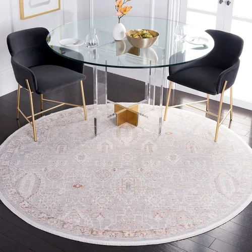 Vista 27 de SAFAVIEH Jardin Collection - Alfombra de área de 5 x 8 pies, gris, lana hecha a mano, ideal para zonas de alto tráfico en sala de estar, dormitorio